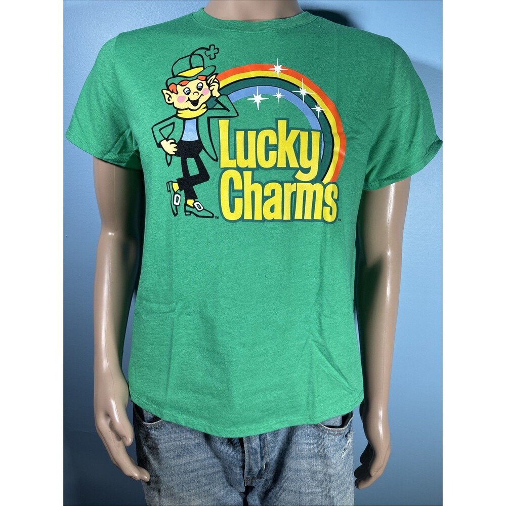 Lucky Charms Short Sleeve Green Cotton T-Shirt (XX-Large) EUC • Teen / Juniors